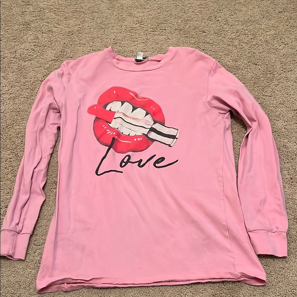 Pink Graphic Kids Shirt